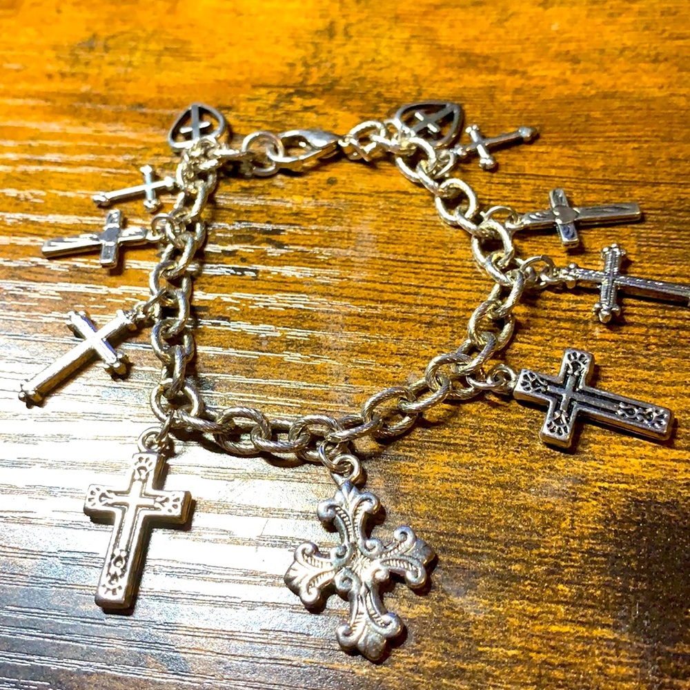 Premier Designs Crosses Charm Bracelet